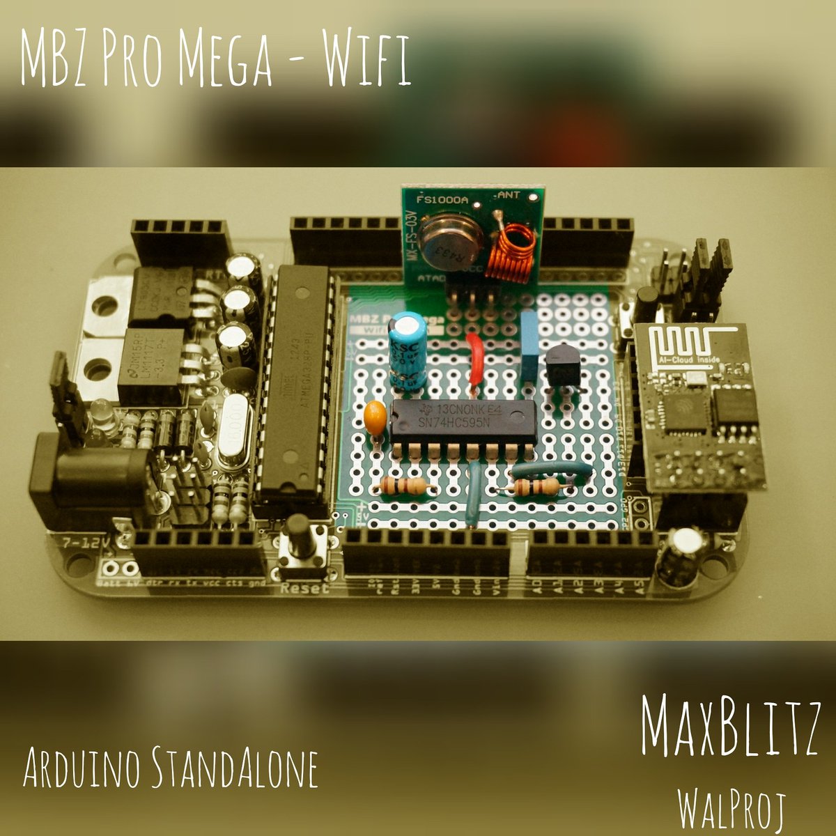 wal_proj's tweet photo. MBZ Pró Mega WiFi da MaxBlitz - https://t.co/7LzYzzzUOe . Arduino StandAlone com ESP8266 integrado, conexão padrão pra módulo RTC, USB/Serial, área de prototipagem. Ideal para o desenvolvimento de projetos. Foto - MaxBlitz
#maxblitz #mbz #arduino #maker #diy #geek #open #hardware https://t.co/Mxo8aMMnny