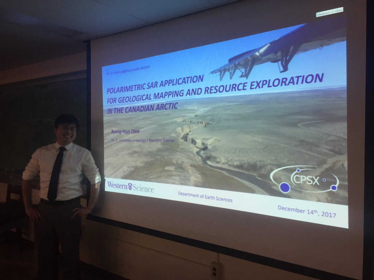 drcrater's tweet photo. Looking forward to a PhD defence presentation by @ArcticRadar #teamdrcrater @westernuCPSX @westernuEarth https://t.co/CBhyLG1hQS
