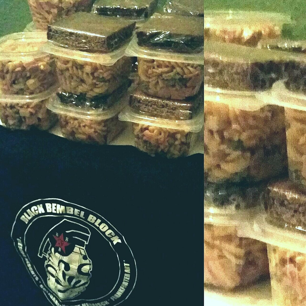 3B_Frankfurt's tweet photo. For these & many other reasons, we set off last Saturday to share our food of the charity concert ('Oi! Bembel, die klingen!' with @LosFastidios91 & #FirstClassKnockOut) with homeless people in #Frankfurt. Of course, we also took the time to listen & have a little talk... (2/2) https://t.co/A5bxzibUMH