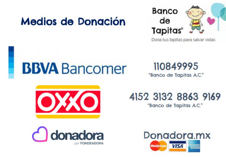 bancodetapitas's tweet photo. Puedes #donar desde $10°° para #CasaTapitas y recuerda que #LosBuenosSomosMas♻ https://t.co/Ino8OITr9M