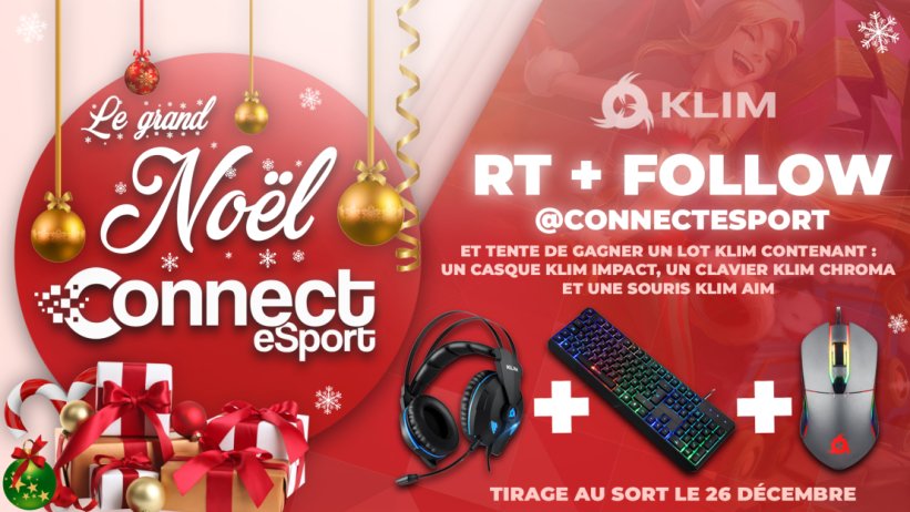 CONNECTESPORT's tweet image. #CONCOURS 🎄

CONNECTESPORT t'équipe pour Noël ! 💪 

RT + FOLLOW @CONNECTESPORT et tente de repartir avec un stuff complet @KLIMTechs ! 

TAS 26/12 🎅

Bonne chance à tous et joyeux Noël ❤️