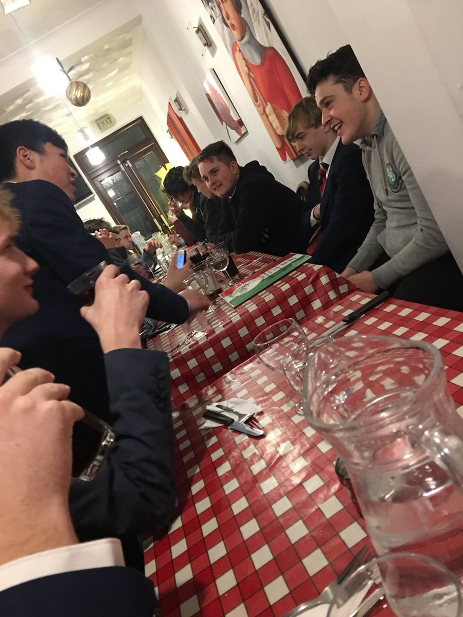 End of season Rugby meal for the senior squads. Lads saying farewell to Mr O! <a href="/BMS_SP0RT/">BMS Sport</a>