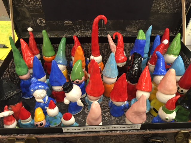 Beetles and Gnomes from Mr. Fosler's art class.