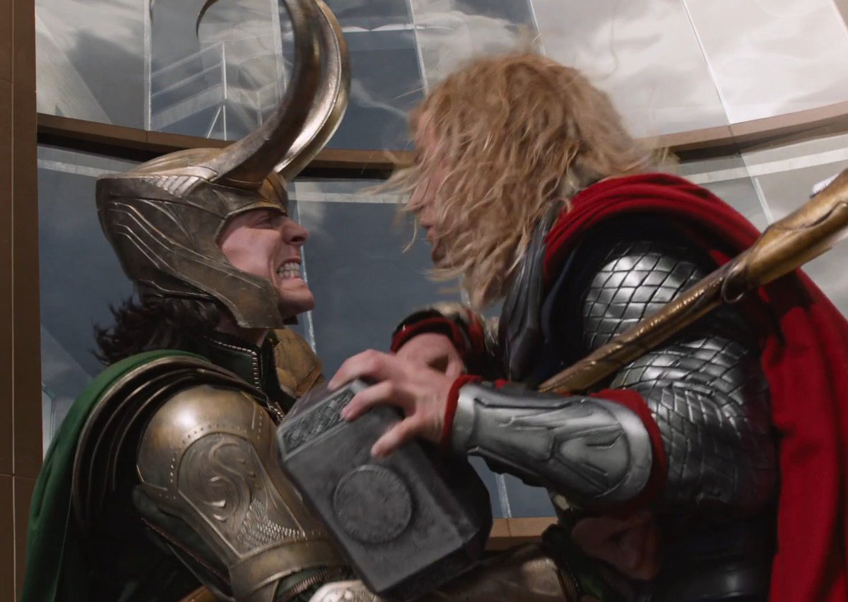 hermione on Twitter: "thor's look of annoyance after loki stabbed him in the avengers is so much better now we know loki just stabs him all the time. like any time thor