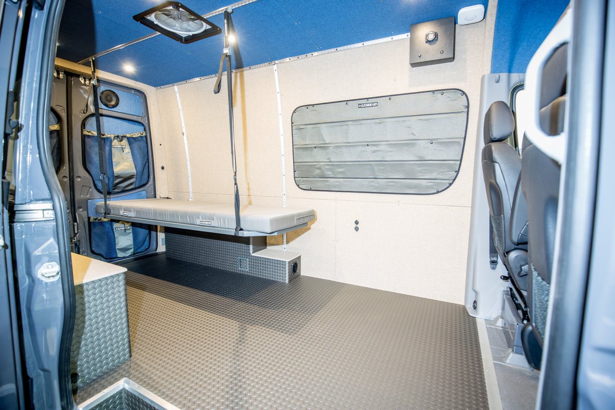 Outsidevan's tweet photo. Gear up. Get in the van. Have fun! 🌊Welcome Sea Run to the #osvtribe 😎 #MercedesBenz #campvan #Sprintervan #4x4 #vanconversion https://t.co/Rk3USr0QmB