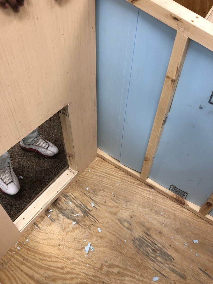 MW_Friedrichsen's tweet photo. Consumer Maintenance class construction unit about to finish our class project, “In the Doghouse” https://t.co/7E1BysquX1