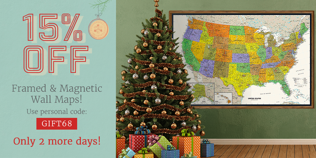 mapsalesdotcom's tweet photo. Don't miss your chance to save on Framed &amp; Magnetic wall maps! https://t.co/uzXDVwhAL9 #discount #promocode GIFT68 https://t.co/CqVvMzNxnI