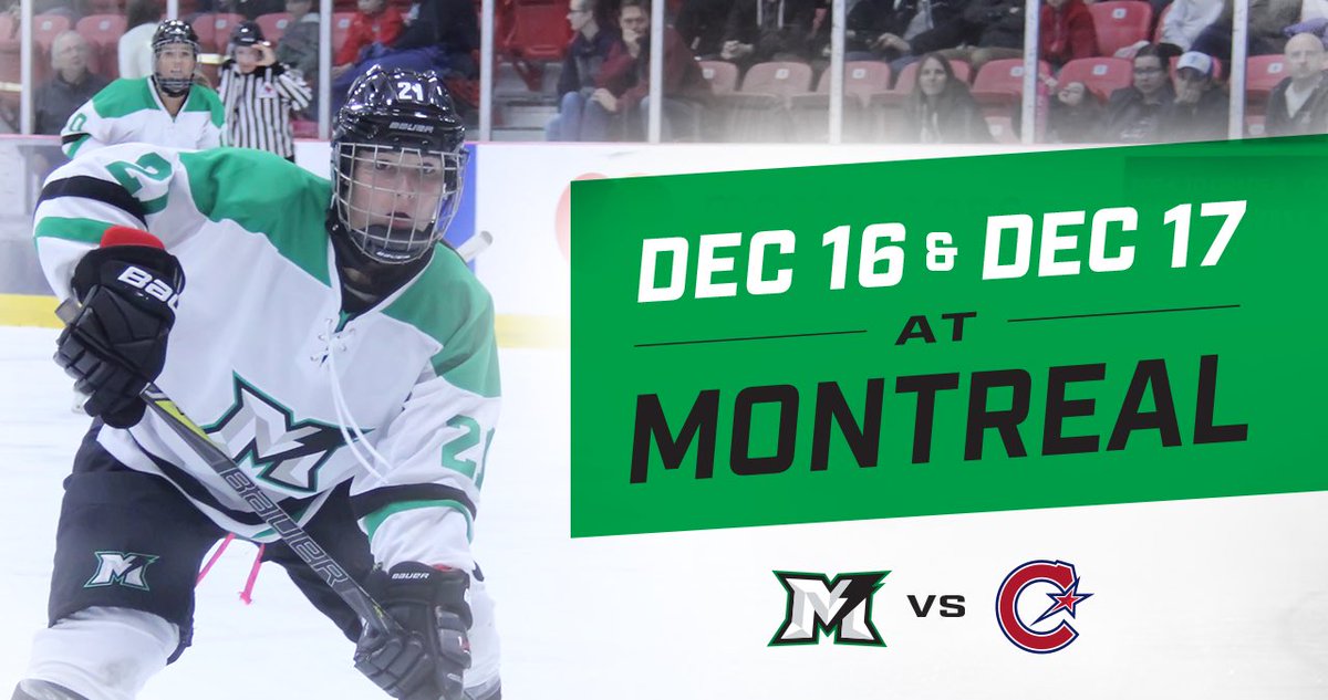 ThunderCWHL's tweet photo. We’re headed to Montréal to close out 2017!
Saturday’s @YouCanPlayTeam game will be on #CWHLLive at 5:30pm! https://t.co/2NRopNaSGT
