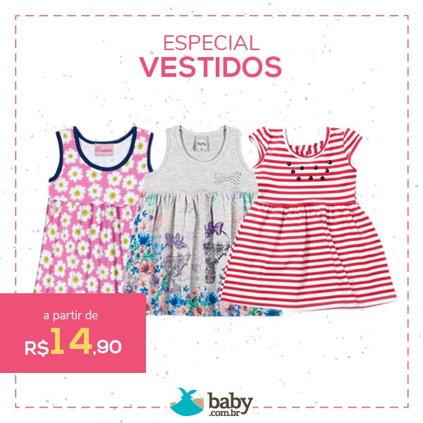 Babynaweb's tweet photo. Especial para elas...🛍😍💖

Vestidinhos a partir de R$14,90

Aproveite: https://t.co/Wm0hxvudvR

*Oferta válida até o dia 18/12 ou enquanto durarem os estoques. https://t.co/WqRGbrFO51