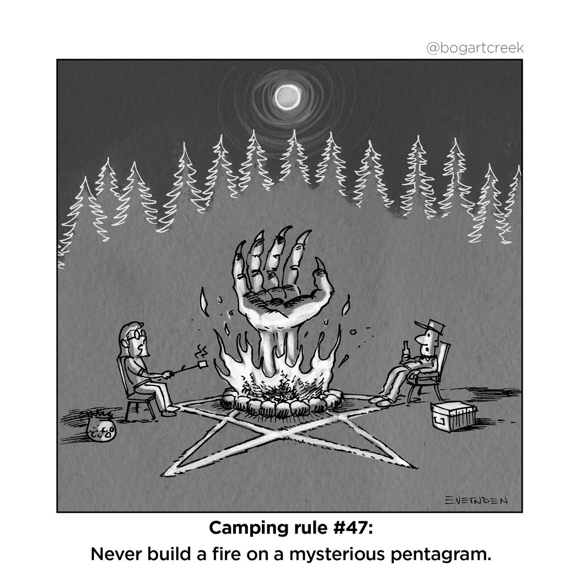 BogartCreek's tweet photo. #camping #campinglife #campingtrip #campingfun #campfire #campfires #campfirecooking #camp #marshmallow #marshmallows #greatoutdoors #forest #woods #pentagram #satan #lucifer #devil #demons #hell #macabre #horror #fail #offgridd #offthegrid #hiking #hikingadventures #longweekend https://t.co/4zm4QOLp3M