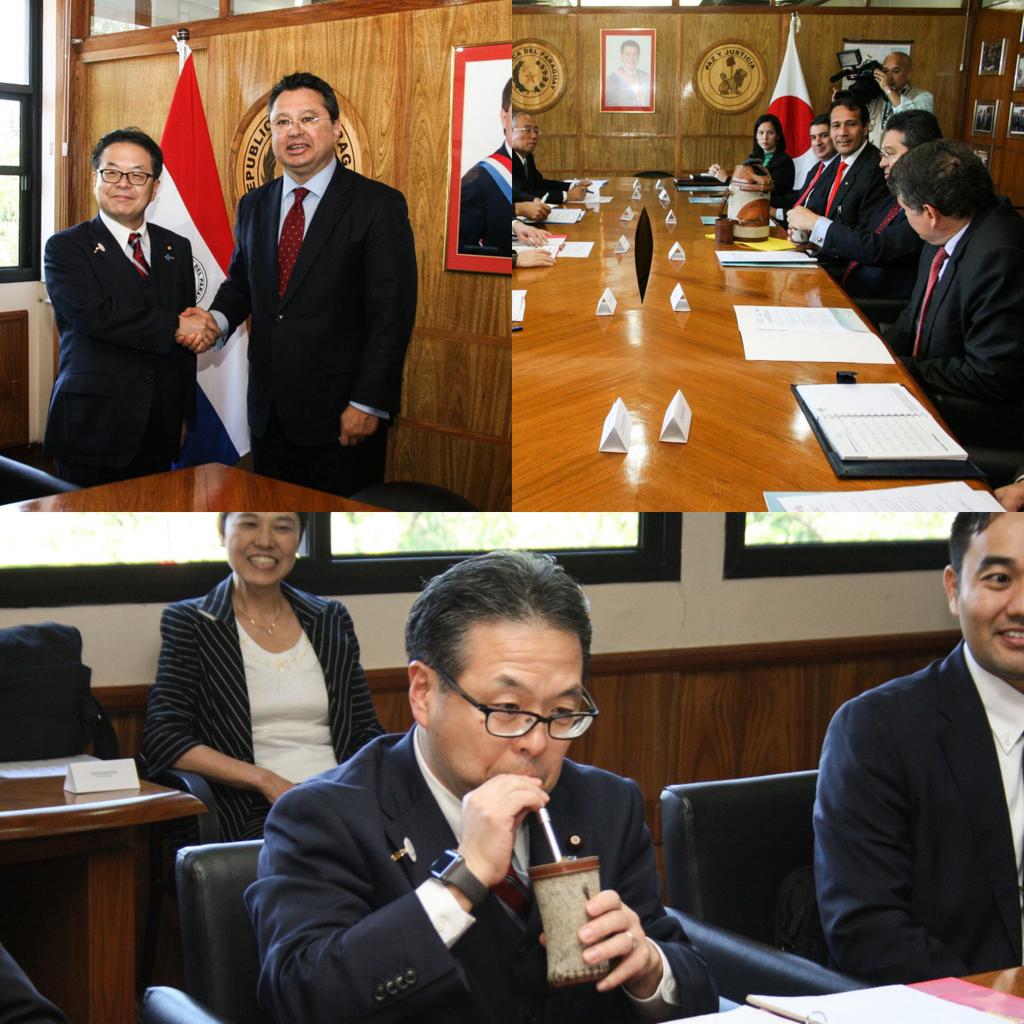 tornacojoseluis's tweet photo. Por primera vez...en la historia Paraguaya...un Ministro de Economia de Japón y su Gabinete..una de las potencias del Mundo...viene a Paraguay...trabaja con sus pares y establece una agenda Ganar Ganar!!.terere de por medio!!...Por qué antes no??..falta mucho..vamos bien!!! https://t.co/bW5zxFDQzu