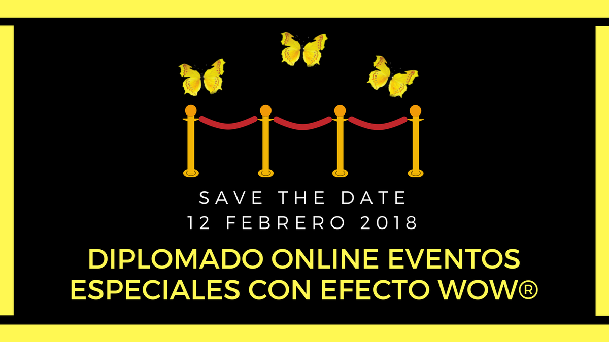 Este es un llamado a ti que quieres WOWizar la forma como hoy diseñas, cobras y comunicas Experiencias Extraordinarias aplicadas a #EventosEspeciales
El Diplomado Online Eventos Especiales con #EfectoWOW está en camino😃¿List@ para que el 2018 sea el año➕ WOWizante de tu vida?