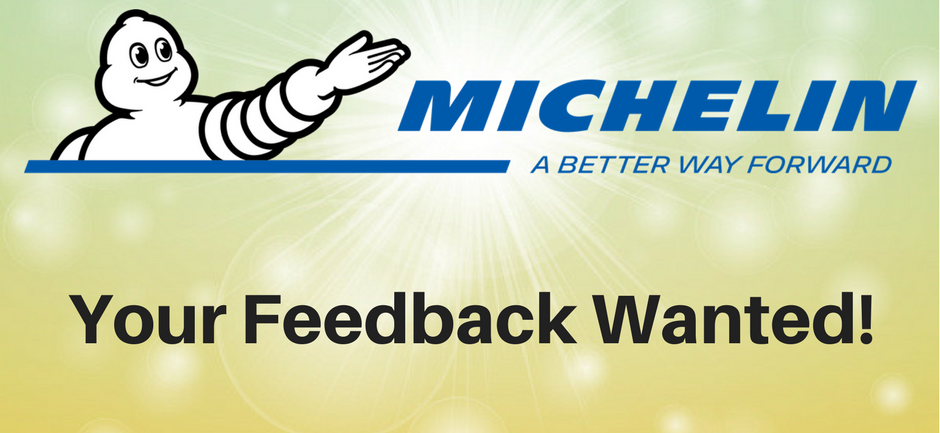 ncmmsp's tweet photo. Our friends at @MichelinUSA would love your feedback! Complete their survey to be entered to win a set of Michelin tires (three sets to be given) or one of two Michelin swag bags!
https://t.co/svaMF5dfbi https://t.co/sS4SiAdwVl