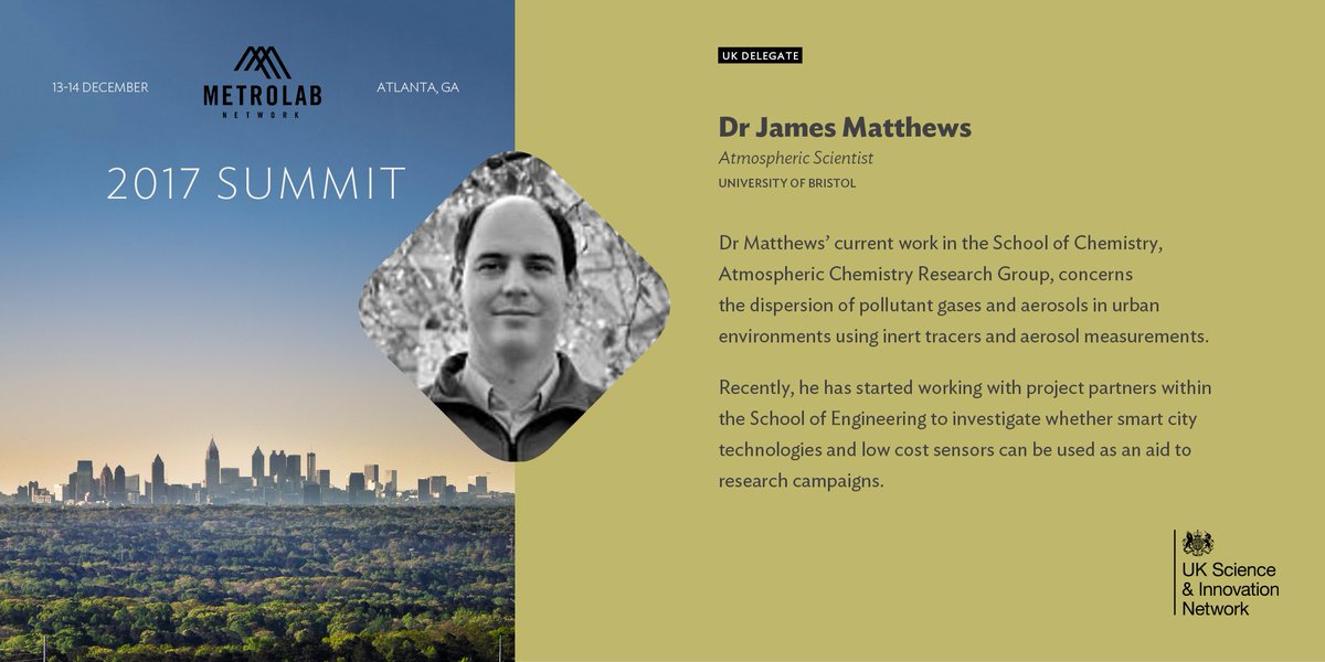 UKinAtlanta's tweet photo. If attending the @MetroLabNetwork's Annual Summit today, be sure to drop in on the Environmental Sensing workshop at 14:30 @RenATLMidtown.
Two π¬π§ delegates, James Matthews from @BristolUni & Vincent McInally from @GlasgowCC, will be featured on the panel.
#MetroLab2017 https://t.co/idxBvVzHgZ