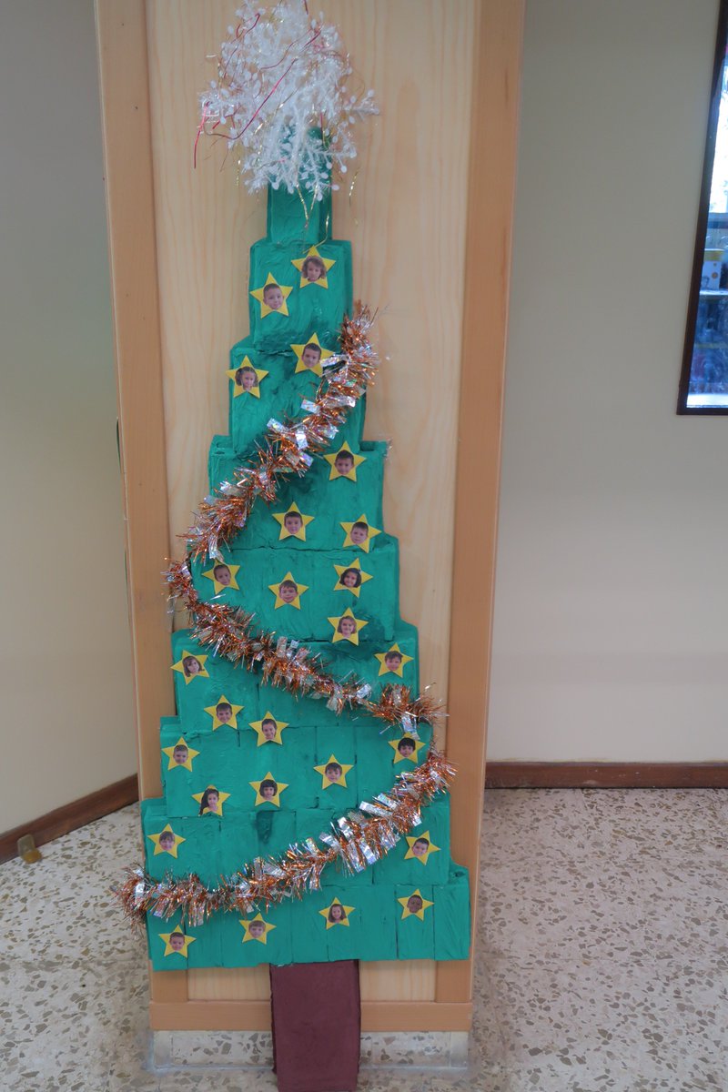 Creamos un árbol de navidad reutilizando tetrabrik relatosdaula.blogspot.com.es/2017/12/la-nav… #navidadmalaga @escuelayreciclaje #3R