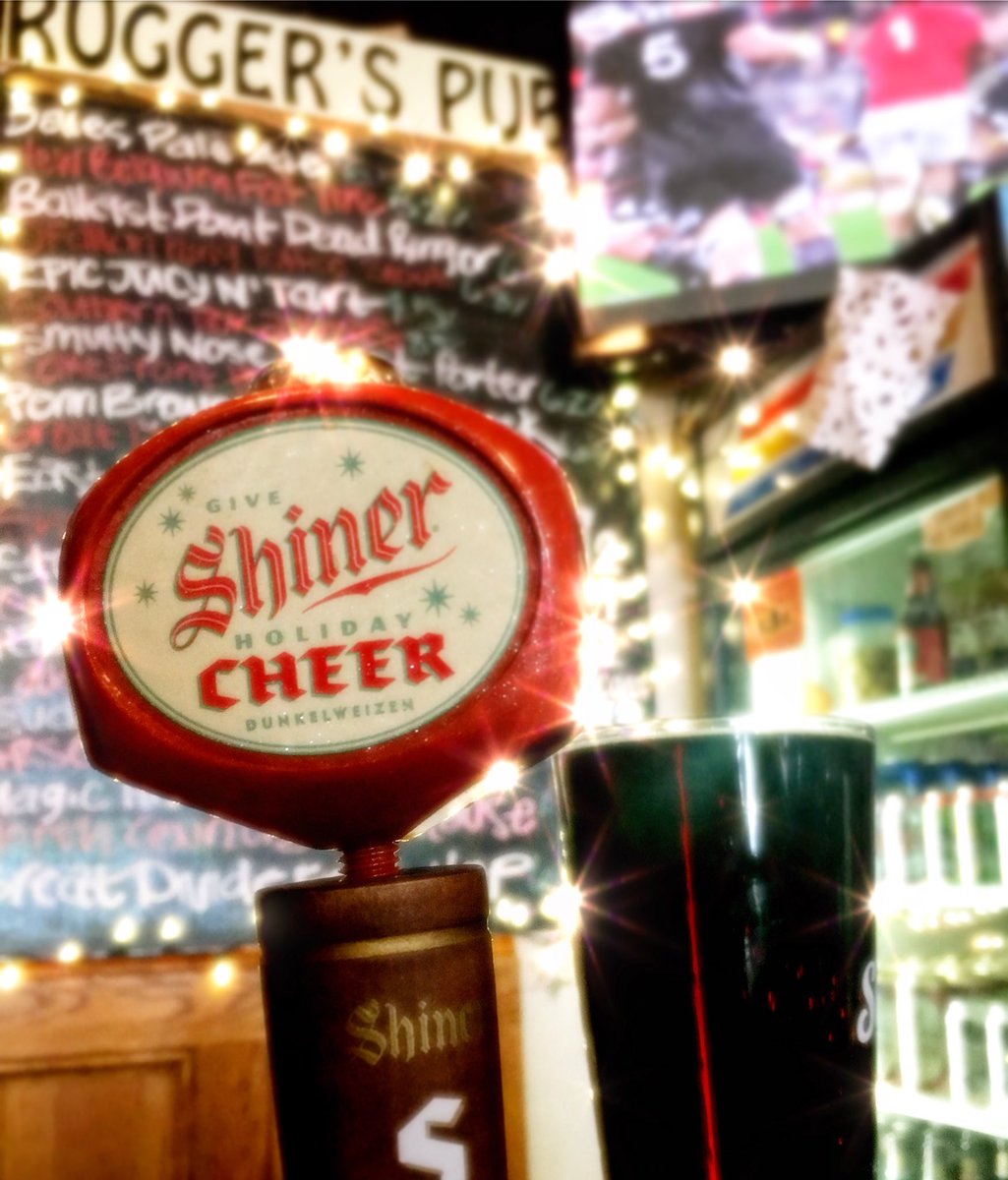 ruggerspub (@ruggerspub) on Twitter photo Warm up with a $3 pint of <a href="/ShinerBeer/">Shiner Beer</a> Holliday Cheer✨$3 a pint all day. Scratch made soup always.
#scratchmade #soup #craftbeer #goodfood #goodbeer #goodmusic Warm up with a $3 pint of <a href="/ShinerBeer/">Shiner Beer</a> Holliday Cheer✨$3 a pint all day. Scratch made soup always.
#scratchmade #soup #craftbeer #goodfood #goodbeer #goodmusic
