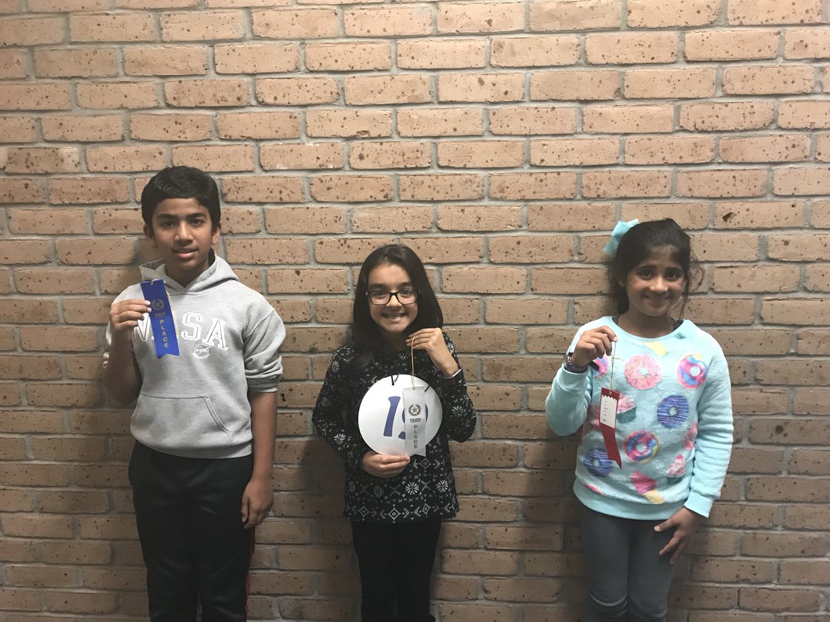 librarytime04's tweet photo. Congratulations to our top 3 spellers from this year’s bee. Siddharth will be representing our school at the district bee. Good luck! @CME_Tigers @FBISD_AELO https://t.co/5G45lmdNh5