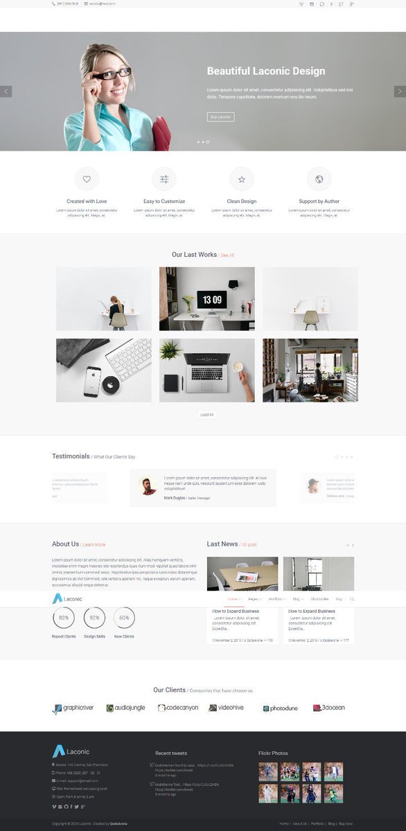 themeitwp's tweet image. New WordPress Theme (Laconic, Corporate Business Theme with Visual Composer) has been reviewed on Theme It - themeit.com/laconic/ #Portfolio #Visual_Composer #WooCommerce #WordPress_Themes