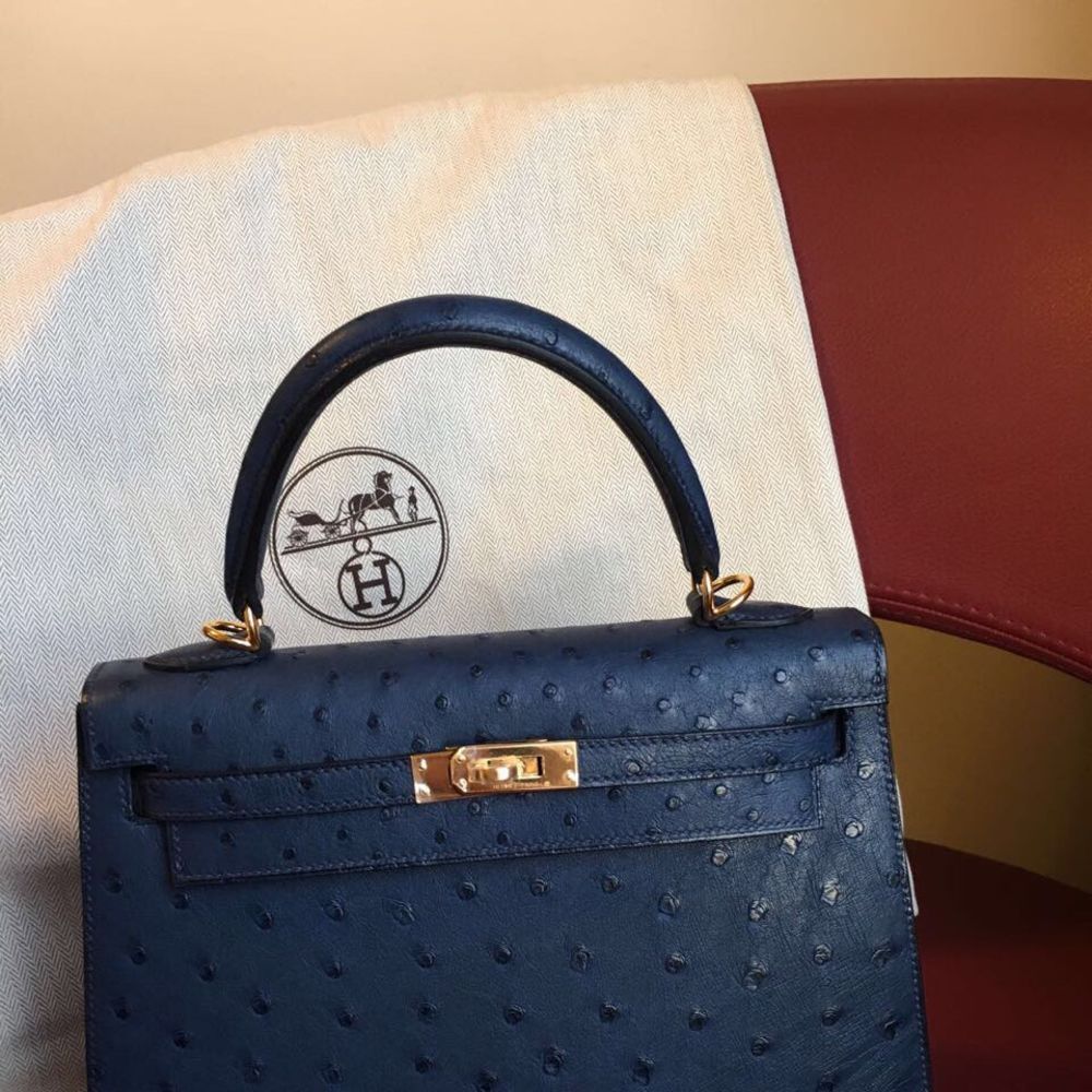 The French Hunter on X: Birkin HSS 25 Bleu Iris Ostrich GHW #hermes  #birkin #kelly #constance #handbags #luxury  / X