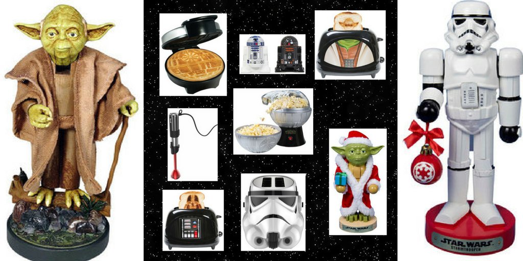 MexicanAppetize's tweet photo. Last minute #starwarsgiftguide for the Star Wars collector, fan or novelty enthusiast. Kitchenware, nutcrackers, lawn decorations, cool gadgets and much more. #starwars #giftguide #christmasideas #christmasgifts check it out! https://t.co/Kd9mMHJYcH https://t.co/Pu14YbmlDs