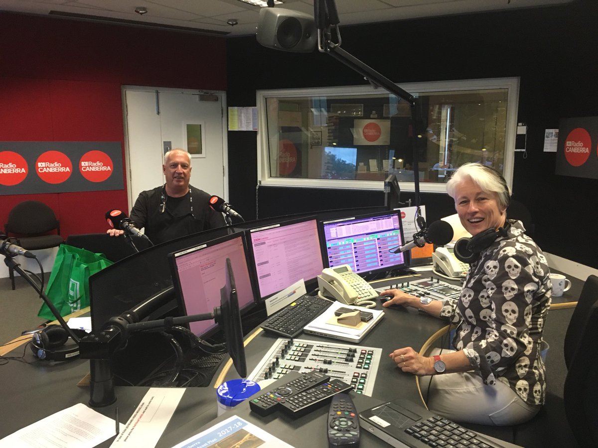 Genevieve Jacobs bids farewell to <a href="/abccanberra/">ABC Canberra</a> listeners in her final show and final music segment with @marcuskelson We’ll miss you Gen!