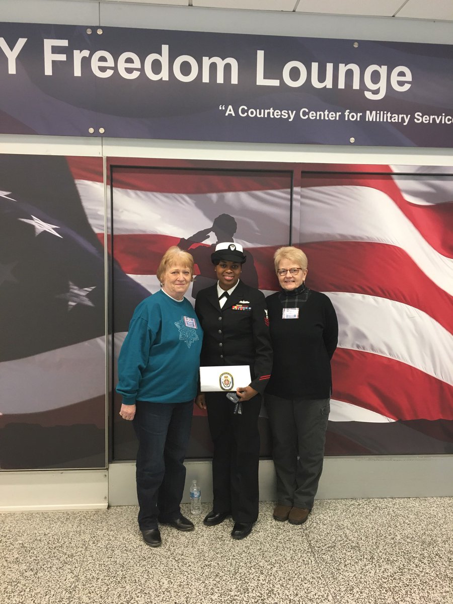 EN1 Romona Williams stopped by the WNY Freedom Lounge while waiting for the Mayor of Little Rock, Arkansas.  EN1 Williams is with the USS Little Rock that’s docked in downtown Buffalo.