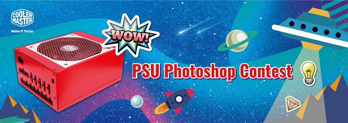 CoolerMasterEXP's tweet photo. Want to win a special edition V1200 Platinum PSU? Enter the CM PSU Photoshop Contest for your chance to win. Click the link for more details. (Contest open until 12/18/2017) https://t.co/2JmO4ToE80 #CMPSUContest https://t.co/xHVyaa4EfL