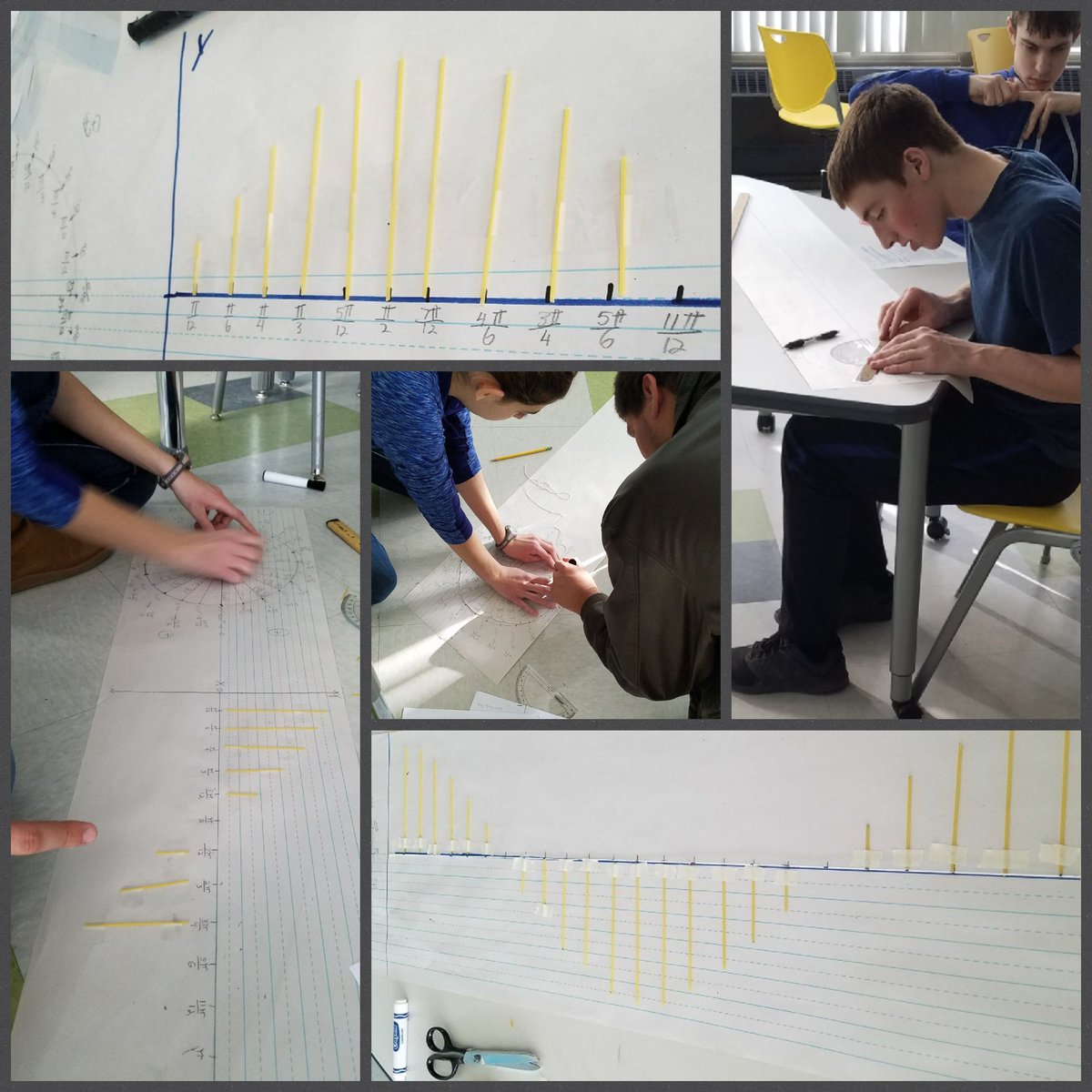 RoseenVPTECH's tweet photo. Learning trigonometry basics. Make learning hands-on with #spaghettitrig @ValleyPTECH #spaghettisine #spaghetticosine https://t.co/e9uZqEwFOa