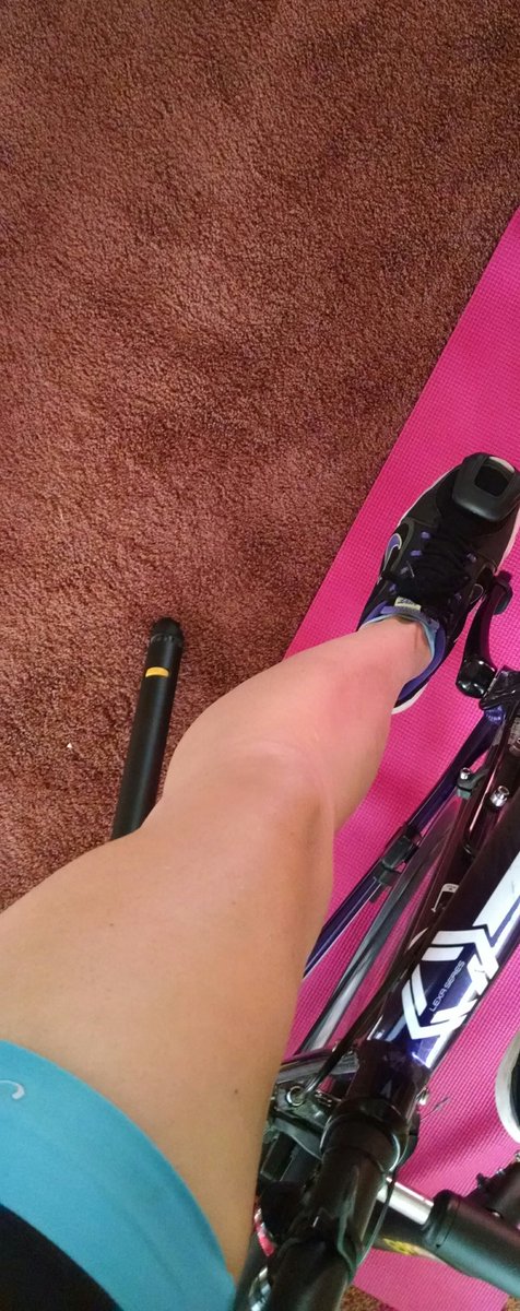 AprilLionberger's tweet photo. The ins and outs of triathlon training. Bike trainer and hill repeats today. #trimom #runshine #whenismyrestday #keeptraining https://t.co/4UDUPGfit4