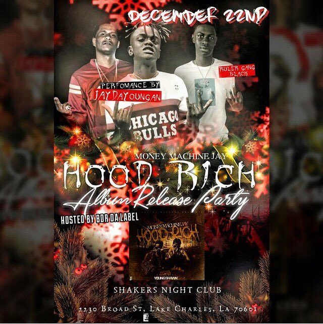 DaRealOGKush's tweet photo. “Friday Dec22nd #ShakersLc
2330 Broad St. #HoodRichAlbumReleaseParty Hosted By #BDRThaLabel Live In Concert @JayDaYoungann “.....#ThisEventWillSellOut @__LahJohn @OReed15 @McMon2Dope @TheDJJNasty @Riss_wontstopp @__thunderThighs @Flydeep_Meaux @Really_100it_Yk https://t.co/u90csFWOcA