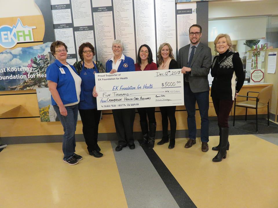 The Cranbrook Health Care Auxiliary donated $5000.00 to the East Kootenay Foundation for Health to light a star in memory of all of their Angel Volunteers who have gone before them. #ekfh #ekrh #cranbrookbc