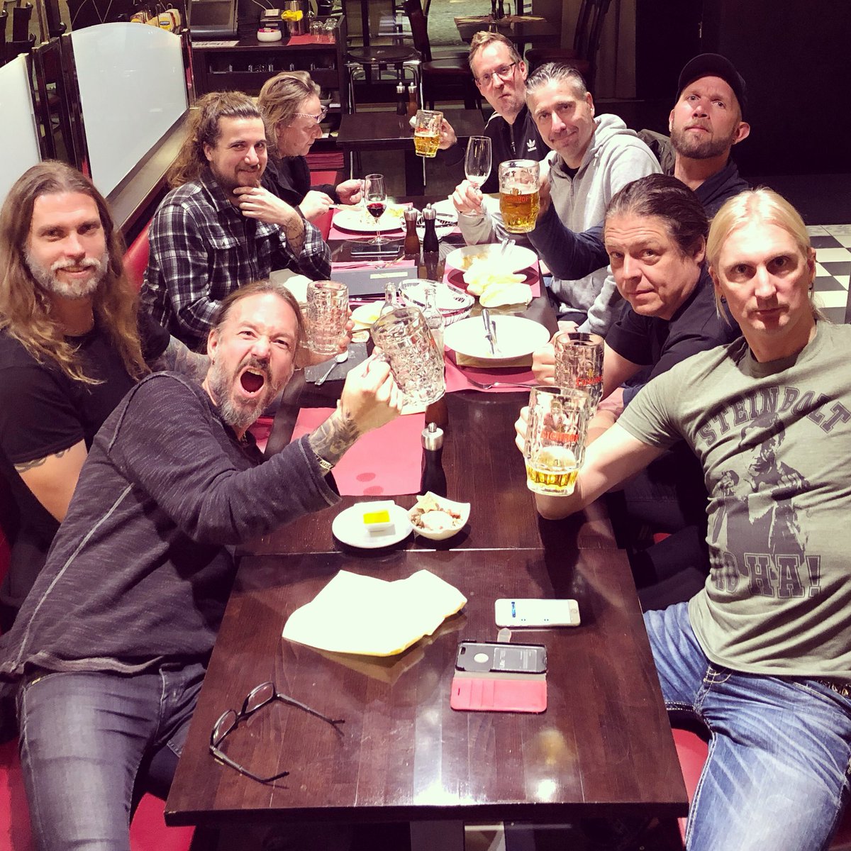 HammerFall's tweet photo. Are you ready for HammerFall at @komplex_457 tomorrow? We have arrived in Europe and are very psyched about our next to last show in 2017. It’ll be tremendous, hope to see as many of you as possible! Tickets still available: https://t.co/jpLgbHxI40.
#BuiltToTour2017 https://t.co/yCOLIIBoW1