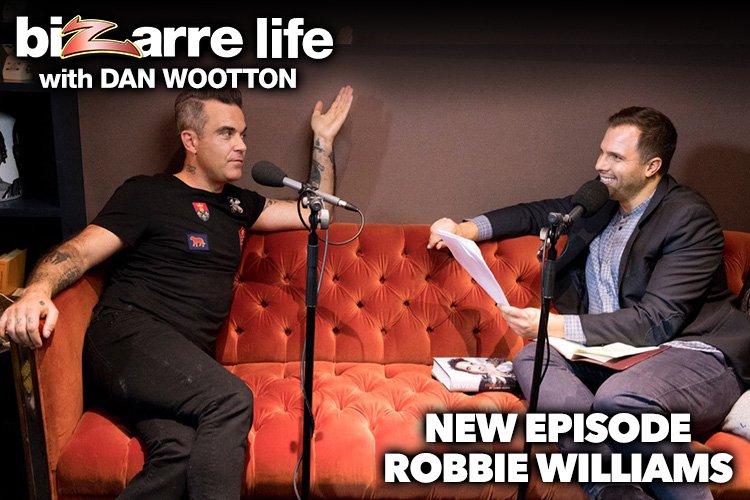 danwootton's tweet photo. LISTEN My final Bizarre Life podcast of 2017 is an absolute must-hear. @RobbieWilliams goes more in depth than ever before about his struggle to balance his huge career with personal happiness. Subscribe to Bizarre Life on Apple Podcasts and get on iTunes https://t.co/bxCQkVQWQI https://t.co/8K9TgJNzy1