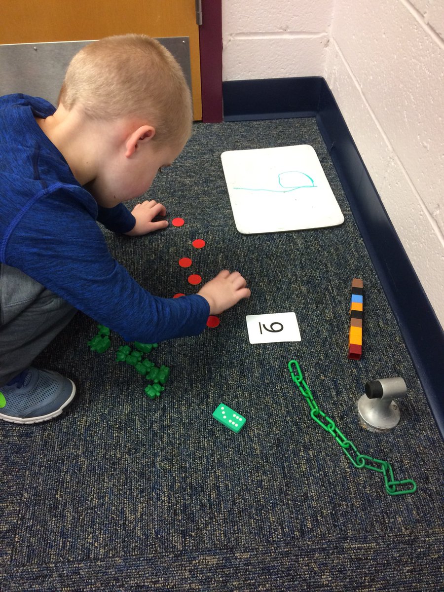 Kindergarten Ss representing numbers different ways. #TigerStrong #TwitterWar <a href="/Tabschools/">Tabernacle Schools</a>