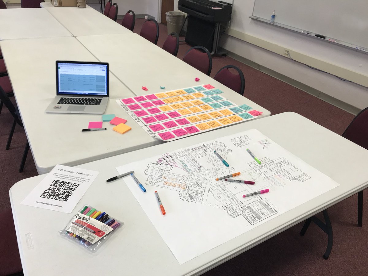 AmandaTurner05's tweet photo. It’s happening folks! Finalizing schedule for DSISD Professional Learning Day on January 2nd! #IamDSISD #ilovestickynotes https://t.co/YwPwW1n7zk