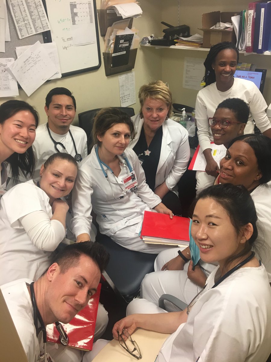 All of our new nurses meeting with Marie in the ANM office. Small space big heart ❤️