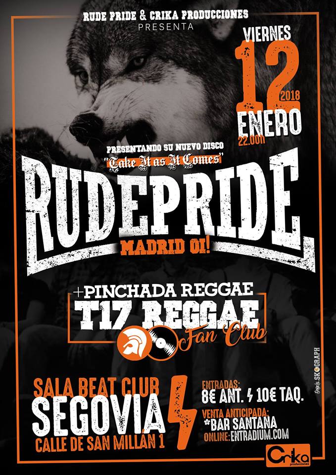 Crikaprod's tweet photo. . @RudePride #concierto #Segovia proximo 12 enero @BEATCLUBSEGOVIA https://t.co/hEfE256qpq