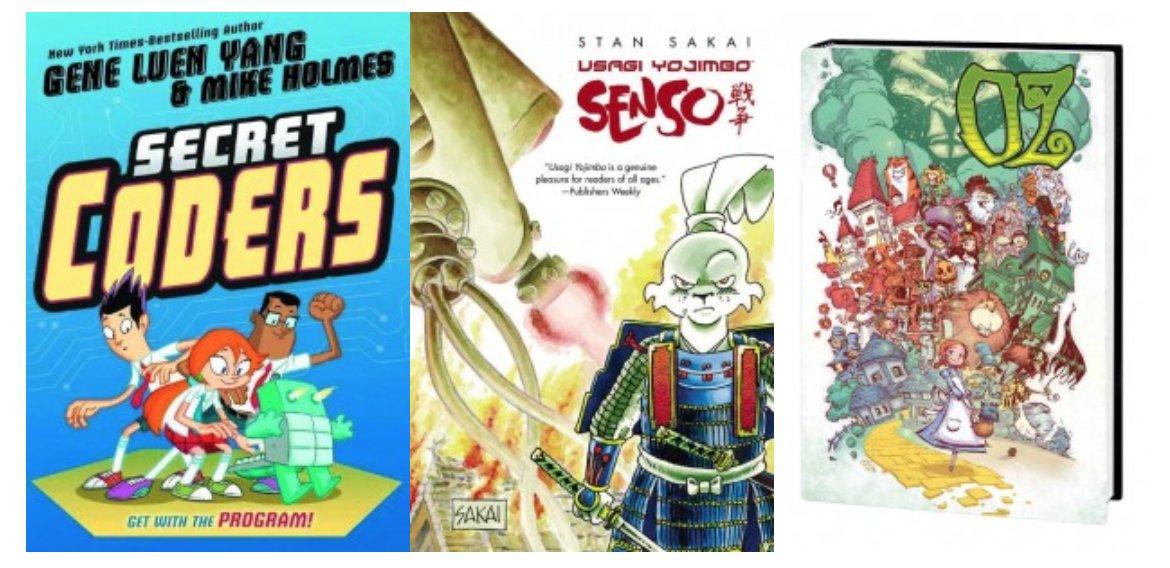 CBLDF's tweet photo. We have a few late additions to our lineup of signed books for the holidays! Order by Friday for standard shipping! #giftsuperhero #comicdefender https://t.co/f0P3NVpdhT https://t.co/y8ZWixR4ZN