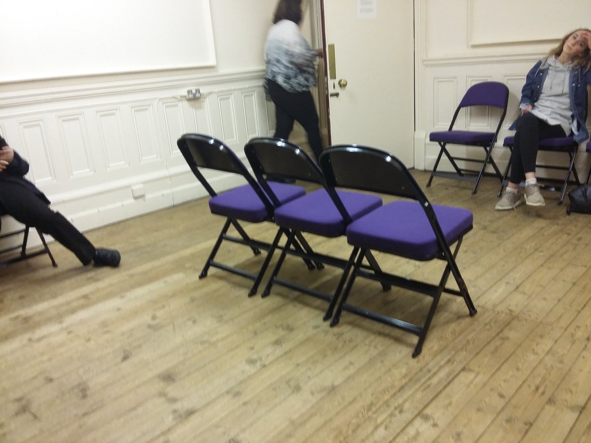DeneezWilton's tweet photo. #Rehearsal time #BrookTheatre #Chatham @alternateshadow pantomime in full swing. Arty shots to keep you guessing...#benchscene https://t.co/81NpZ2tBaY