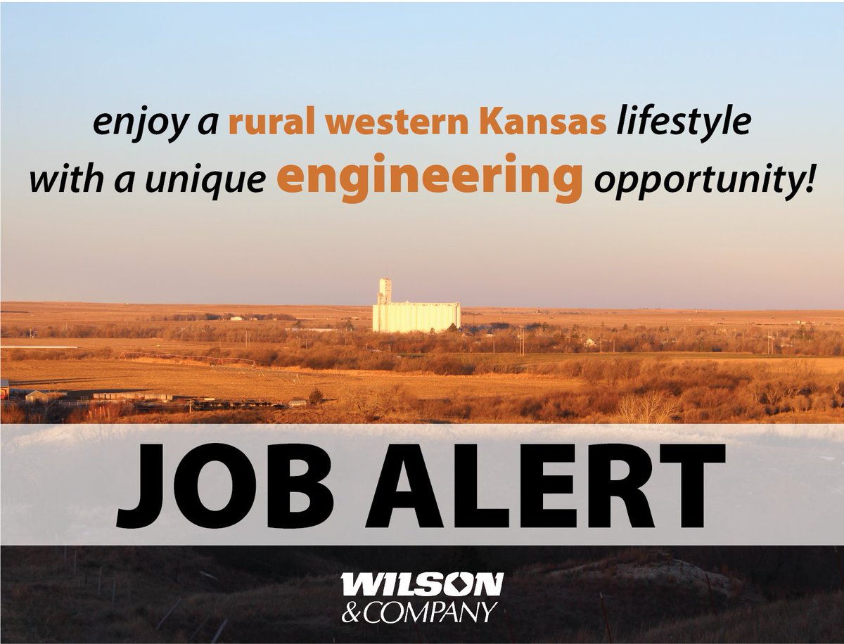 WilsonCoInc's tweet photo. Looking to get back to your roots, and live in a great, rural #community? We are #hiring for a civil #engineering #job in #Hanston #Kansas: https://t.co/NESV6GnDqF https://t.co/HBw746HmNm