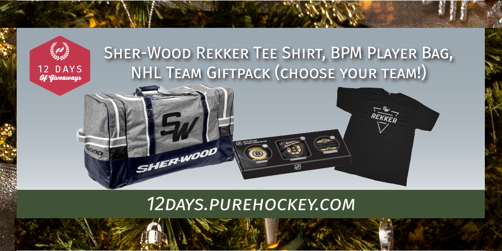 Day 4: <a href="/sherwoodhockey/">Sherwood Hockey</a> Gift Pack!

- Like &amp; Retweet this post to increase your odds.
- Must be entered online @ 12days.purehockey.com  to win.
- Winner announced tomorrow AM.
- Good Luck!