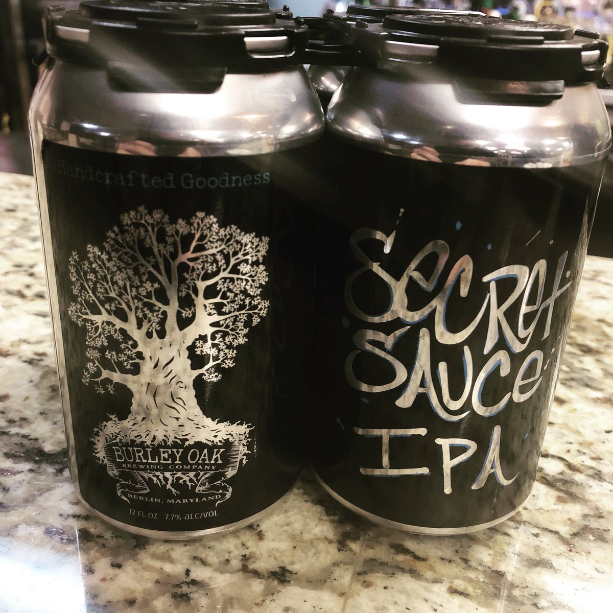 FishpawsMD's tweet photo. @BurleyOak Secret Sauce is available now. Due to the large number of inquiries about this beer, and the limited nature of it, there is a limit of (1) one 4-pack per customer; no call-aheads or holds, first come first served. Available at the front counter. https://t.co/5rk7xEuE4R