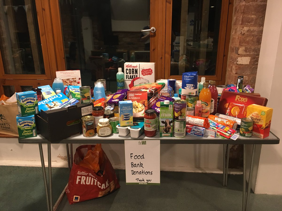 WIintheCity's tweet photo. Hi @ExeterFB - we have had a collection at our meeting this evening...where shall we deliver? #WI #ExeterFoodBank #Exeter https://t.co/mU9r0uZZeo