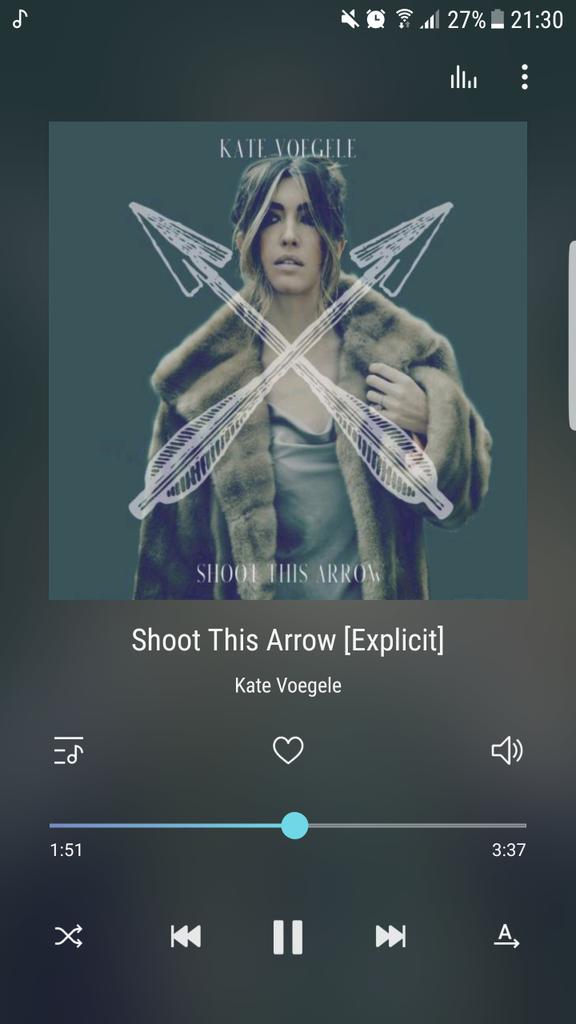 minchen101's tweet photo. I hear #shootthisarrow from @katevoegele this is a great song love it. Thanks for that  😊😍 https://t.co/thfUWJD3fR