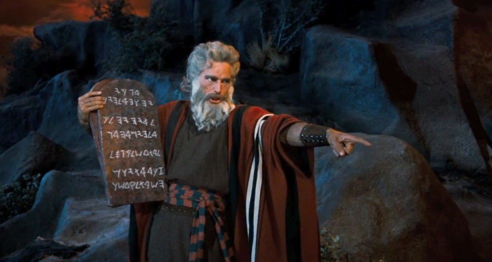 Image result for ten commandments moses bible