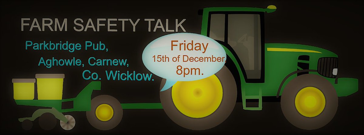 All welcome to attend this Farm Safety Talk tomorrow night. 
Hosted by Jim Ryan and supported by Awareness Head to Toe.

Please Share!