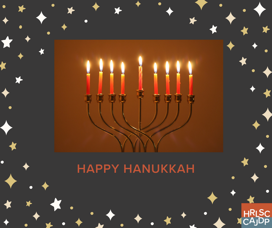 HRLSC_ON's tweet photo. Happy #Hanukkah from the #HRLSC et Joyeux #Hanouka du #CAJDP. https://t.co/7kkajeomEi