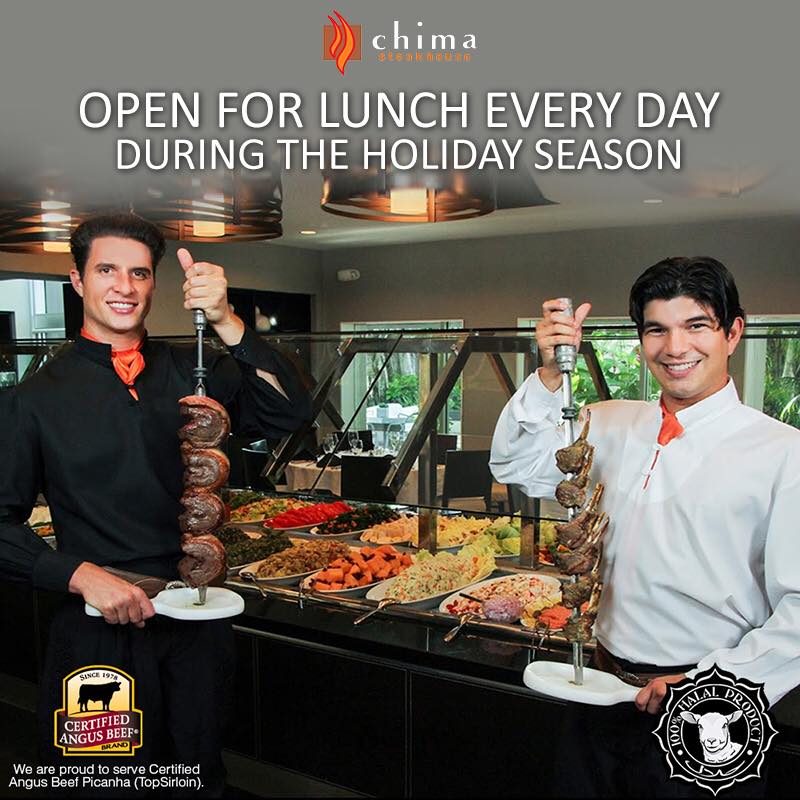 ChimaTysons's tweet photo. Have LUNCH at #ChimaSteakhouse during December! Check the link for details 👉🏻 https://t.co/rbvygxD5zE

#wineanddine #finedining #steakhouse #steaklover https://t.co/F7VTDRuVVU
