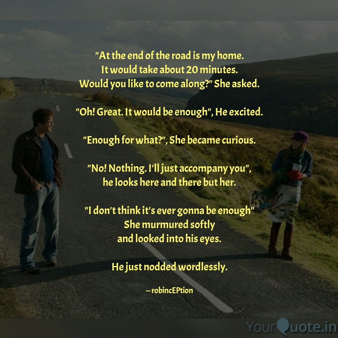 inception2rob's tweet photo. Never gonna be enough!
#endoftheroad #walk_along #lovestory #robinception #enough #yqbaba #amwriting #company
Follow my writings on https://t.co/jzU9rmQD40 #yourquote via @YourQuoteApp https://t.co/F0vwH5DmVi