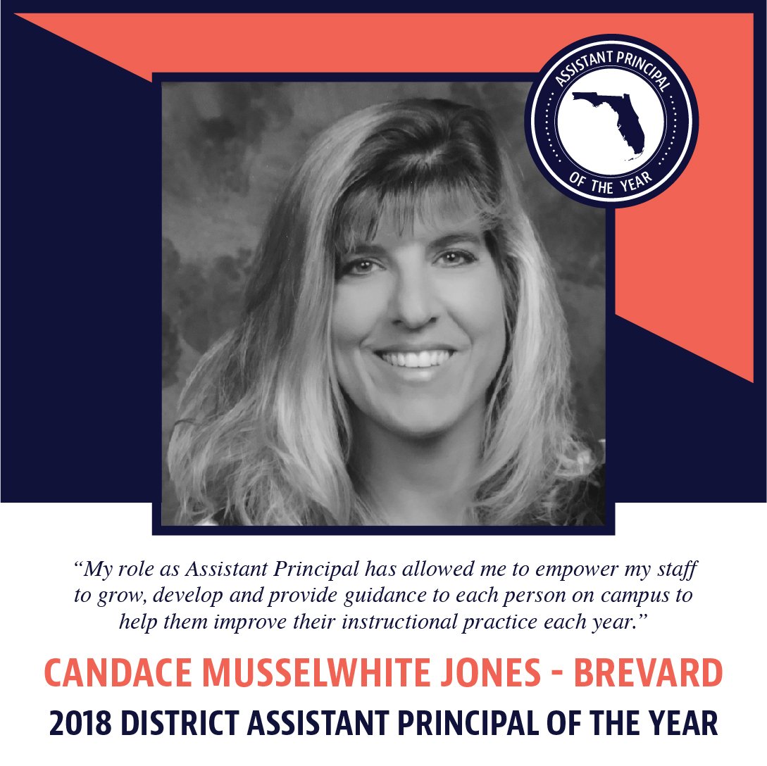 EducationFL's tweet photo. Congratulations to @BrevardSchools' 2018 Principal of the Year Rick Fleming @Rick74626462 and 2018 Assistant Principal of the Year Candace Jones @CandaceJonesBre!! 🎉😁#FLSchoolLeaders18 #FLedu https://t.co/vrNzqtQb8e